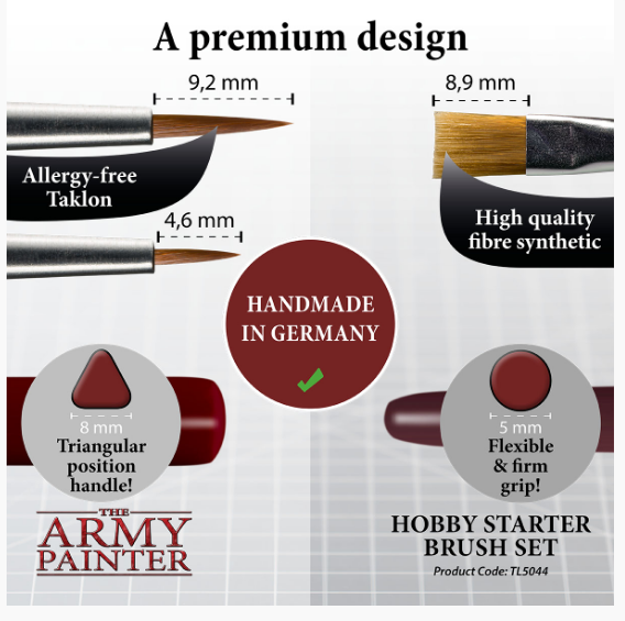 Army Painter Hobby Starter Brush Set