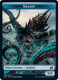 Kraken // Elemental (010) Double-sided Token [Commander 2020]