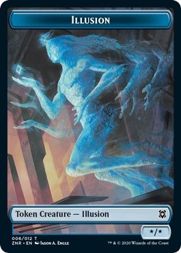 Illusion // Pegasus Double-sided Token (Challenger 2021) [Unique and Miscellaneous Promos]