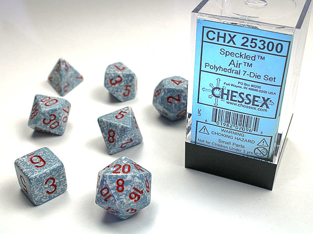 Polyhedral Speckled Air Dice Sets