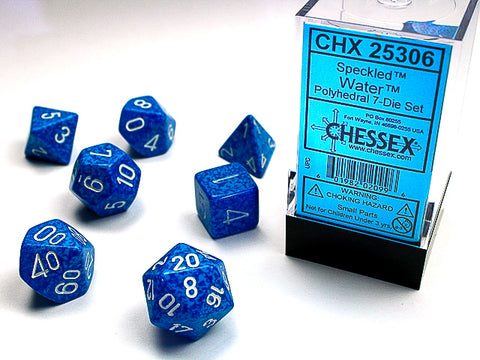 Polyhedral Translucent Blue Dice Sets