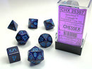 Polyhedral Speckled Cobalt Dice Sets