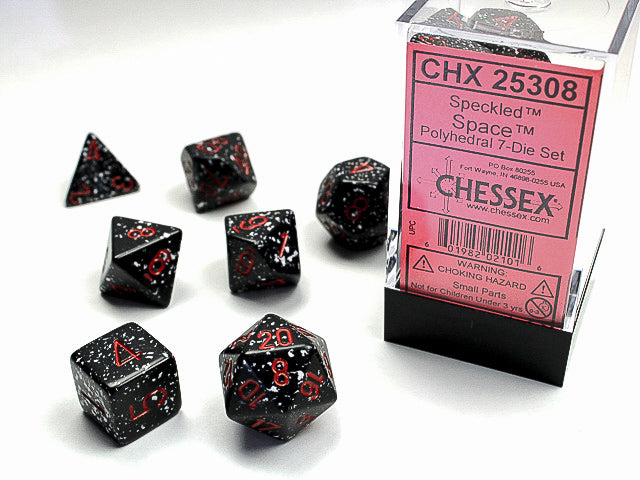 Polyhedral Speckled Space Dice Sets
