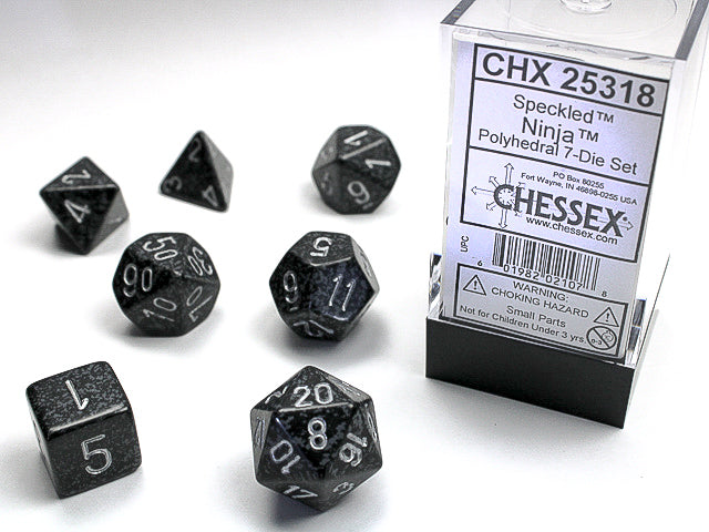 Polyhedral Speckled Ninja Dice Sets