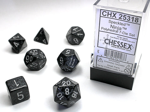 Polyhedral Speckled Ninja Dice Sets