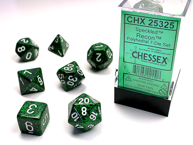 Polyhedral Speckled Recon Dice Sets