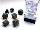 Polyhedral Opaque Darker Grey w/ Copper Dice Sets