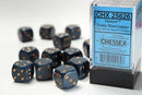 12D6 Opaque Dusty Blue w/ Copper Dice Block - 16mm