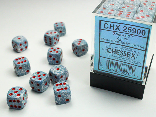 36D6 Speckled Air Dice Block - 12mm
