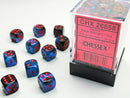 36D6 Gemini Black - Starlight w/ Red Dice Block - 12mm