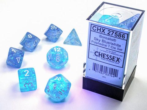 Polyhedral Luminary Borealis Sky Blue / White