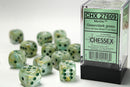 12D6 Marble Green w/ Dark Green Dice Block - 16mm