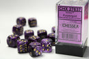 12D6 Vortex Purple / Gold Dice Block - 16mm