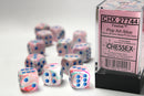 12D6 Festive Pop Art w/ Blue Dice Block - 16mm