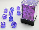 36D6 Borealis Purple / White Dice Block - 12mm