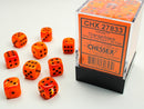 36D6 Vortex Orange / Black Dice Block - 12mm