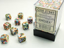 36D6 Festive Vibrant w/ Brown Dice Block - 12mm