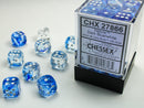 36D6 Nebula Dark Blue w/ White Dice Block - 12mm