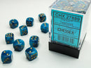 36D6 Phantom Teal w/ Gold Dice Block - 12mm