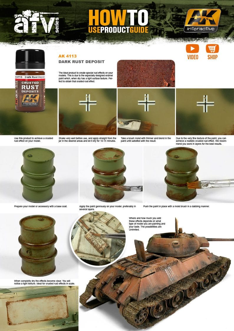 AK Interactive Dark Rust Deposit