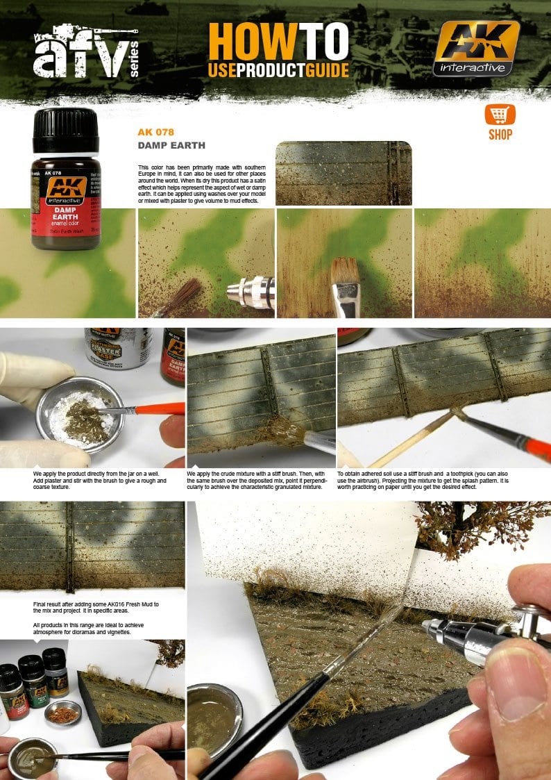 AK Interactive Damp Earth Effects