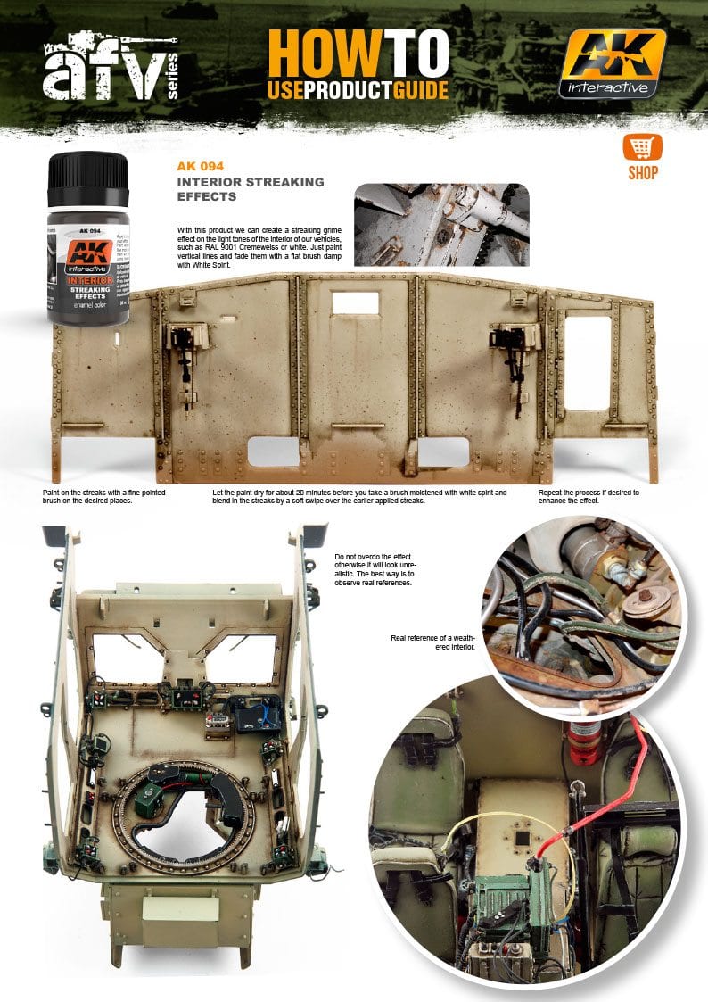 AK Interactive Interior Streaking Grime