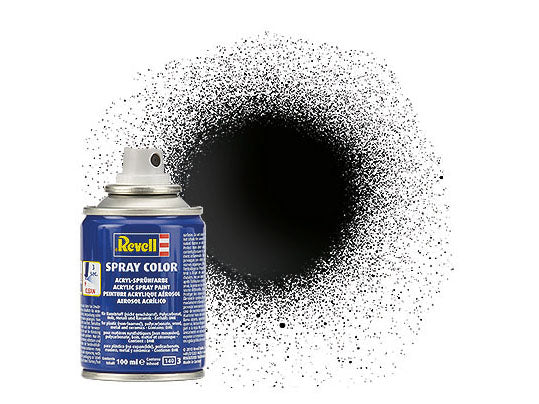Revell Acrylic Spray Black Gloss