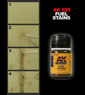 AK Interactive Fuel Stains