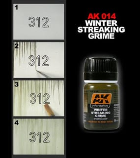 AK Interactive Streaking Grime For Winter Vehicles