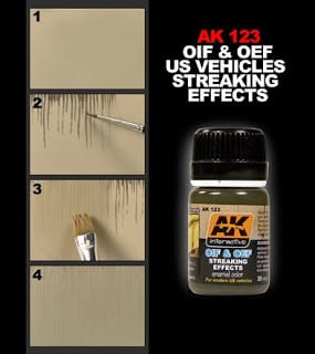 AK Interactive Streaking Effects For Oif & Oef - Us Vehicles