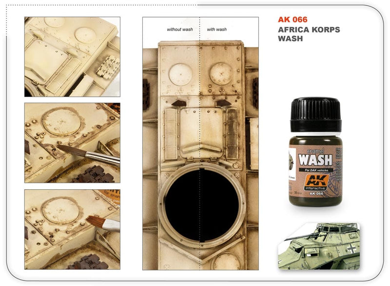 AK Interactive Wash For Afrika Korps Vehicles