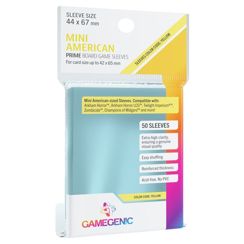 Gamegenic Board Game Sleeves (Size: Yellow 44 x 67mm)