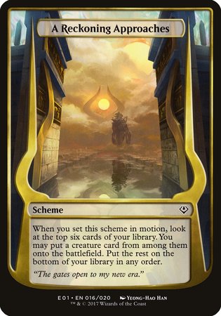 A Reckoning Approaches (Archenemy: Nicol Bolas) [Archenemy: Nicol Bolas Schemes]