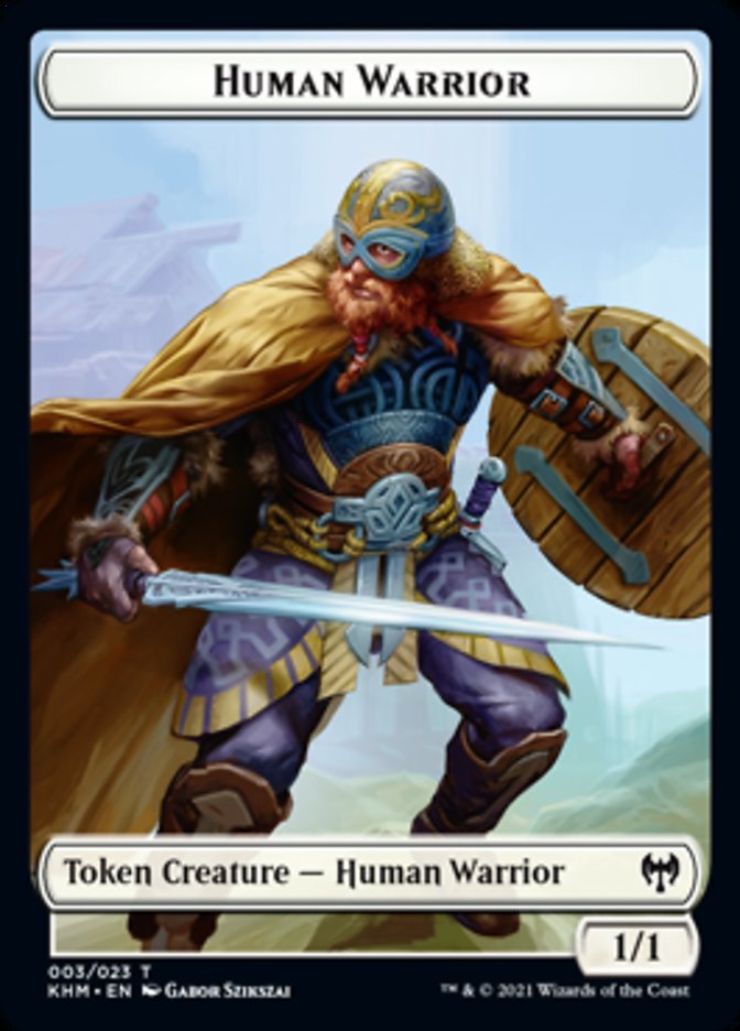 Human Warrior Token [Kaldheim]