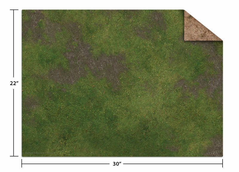 Monster Fight Club Monster Scenery 22x30" Game Mat Broken Grassland/Desert Scrubland