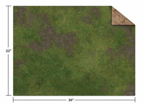 Monster Fight Club Monster Scenery 22x30" Game Mat Broken Grassland/Desert Scrubland