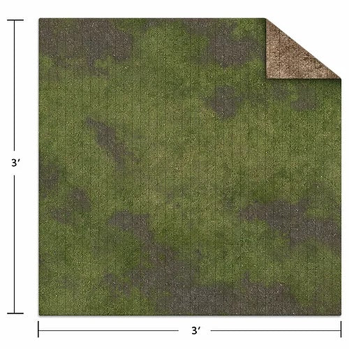 Monster Fight Club Monster Scenery 3x3 Game Mat Broken Grassland/Desert Scrubland