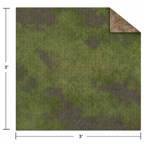 Monster Fight Club Monster Scenery 3x3 Game Mat Broken Grassland/Desert Scrubland