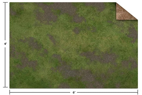 Monster Fight Club Monster Scenery 6x4 Game Mat Broken Grassland/Desert Scrubland