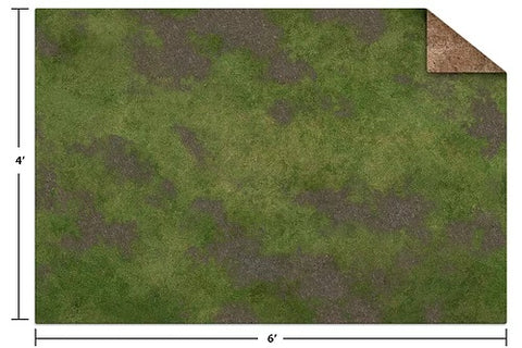 Monster Fight Club Monster Scenery 6x4 Game Mat Broken Grassland/Desert Scrubland