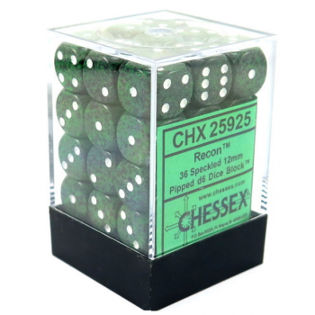 36D6 Speckled Recon Dice Block - 12mm