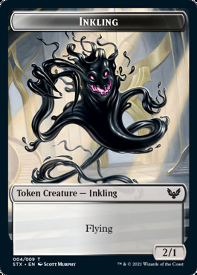Inkling // Spirit Double-Sided Token [Strixhaven: School of Mages Tokens]