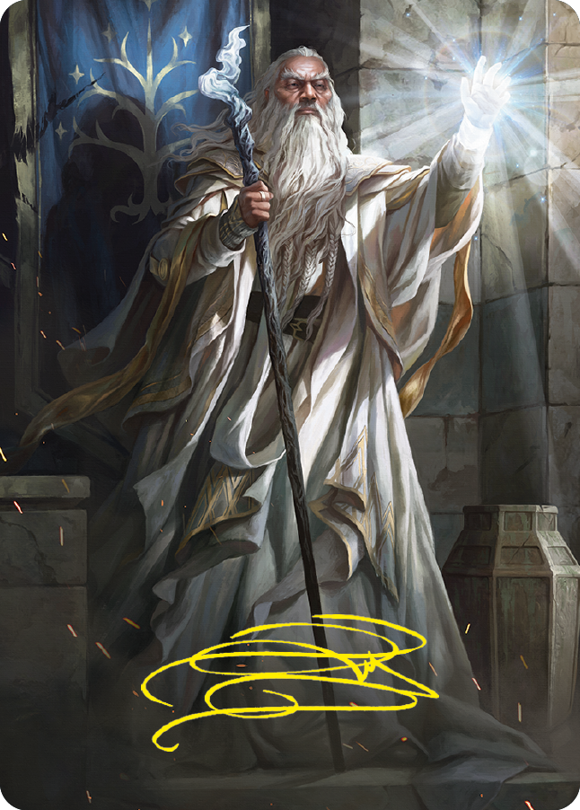 Gandalf the White Art Card (Gold-Stamped Signature) [The Lord of the Rings: Tales of Middle-earth Art Series]