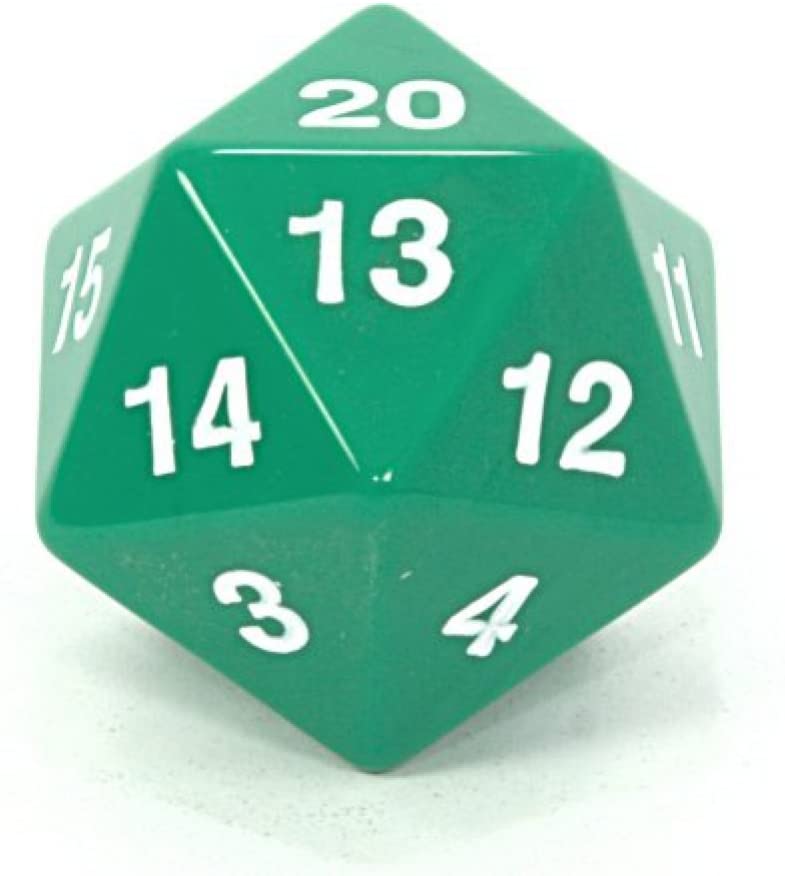 Jumbo Countdown D20 - Green