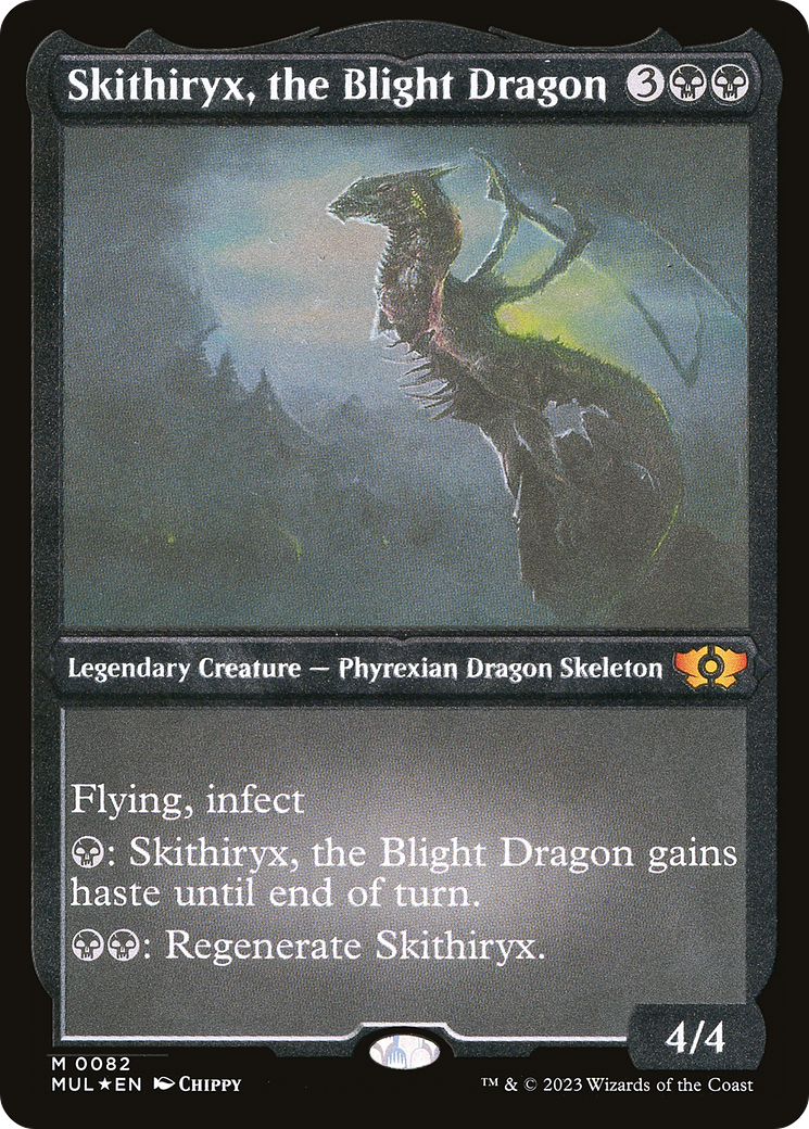 Skithiryx, the Blight Dragon (Foil Etched) [Multiverse Legends]