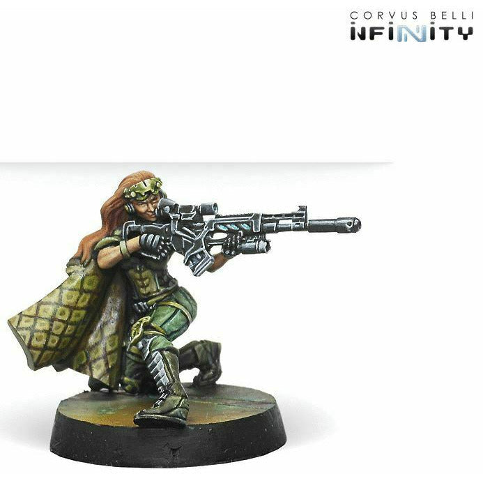 Infinity: Non-Aligned Armies Major Lunah, Ex-Aristeia! Sniper (Viral Sniper Rifle)