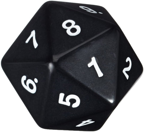 Jumbo Countdown D20 - Black