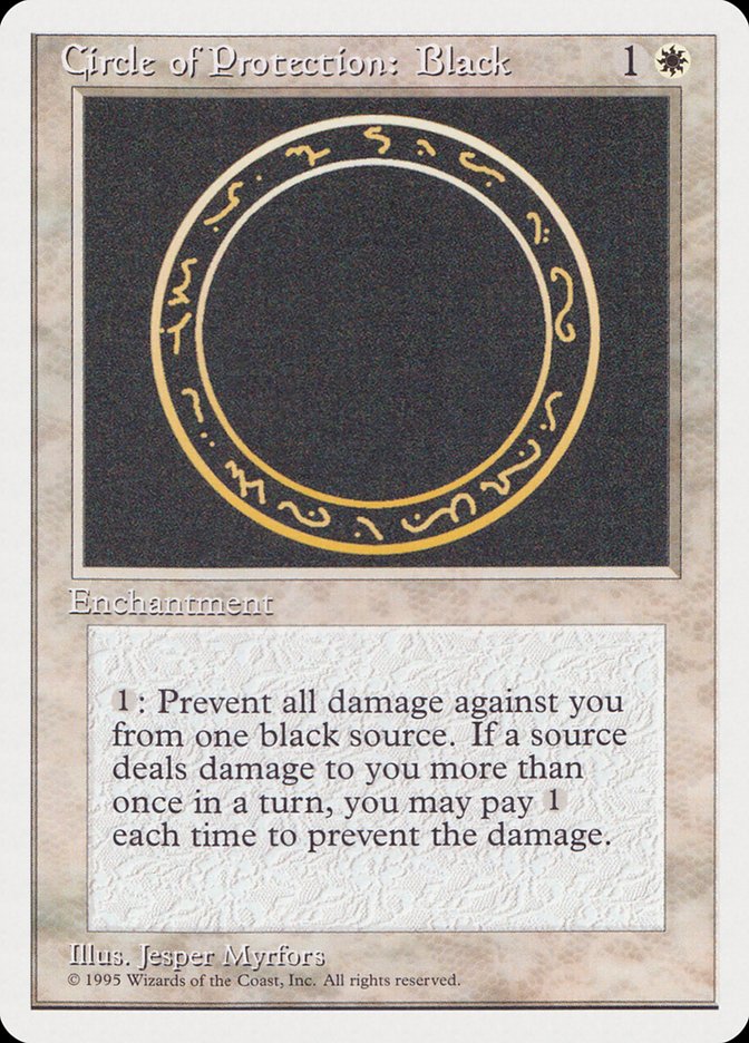 Circle of Protection: Black [Rivals Quick Start Set]
