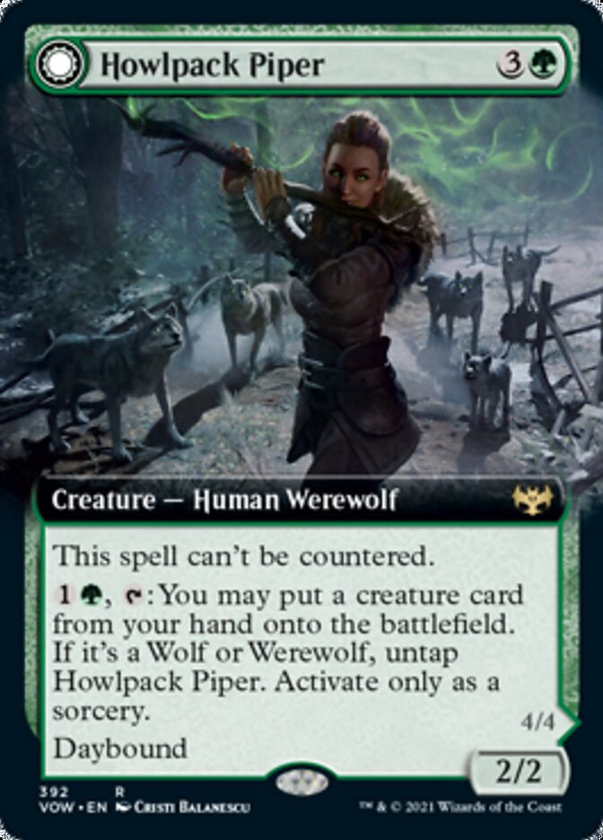 Howlpack Piper // Wildsong Howler (Extended) [Innistrad: Crimson Vow]