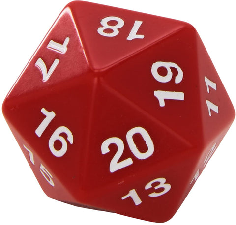 Jumbo Countdown D20 - Red